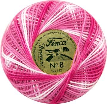 Finca Perle Variegated No.8 - Passionate Pink