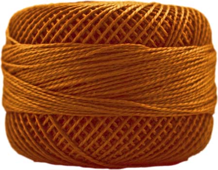 Presencia Finca Perle No.8 Thread-Egyptian Cotton-Mid Golden Brown 1068 10g Ball 