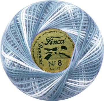 Finca Perle Variegated No.12 - Variegated Delft Blue