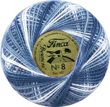 Finca Perle Variegated No.12 - Variegated Antique Blue