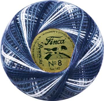 Finca Perle Variegated No.12 - Variegated Royal Blue
