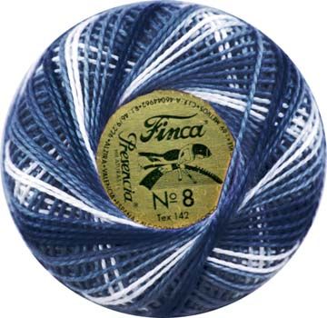 Finca Perle Variegated No.8 - Variegated Royal Blue