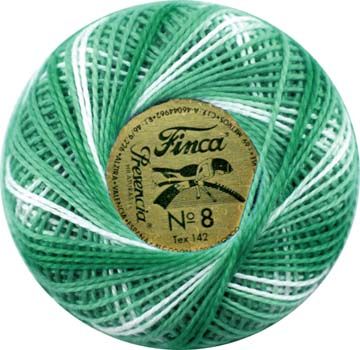 Finca Perle Variegated No.12 - Variegated Sea Green