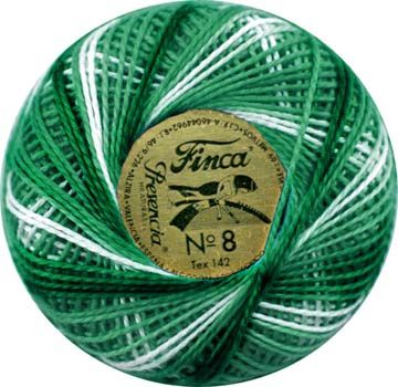 Finca Perle Variegated No.12 - Dark Variegated Sea Green