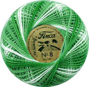 Finca Perle Variegated No.16 - Variegated Nile Green