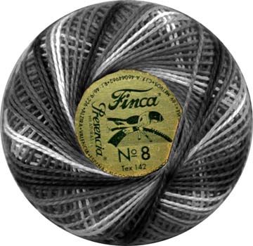 Finca Perle Variegated No.12 - Thunderstorm Gray