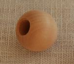 Round dowel end 1" dia with Hole 3/8" dia