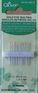 Gold Eye Quilting Needles Between No. 10